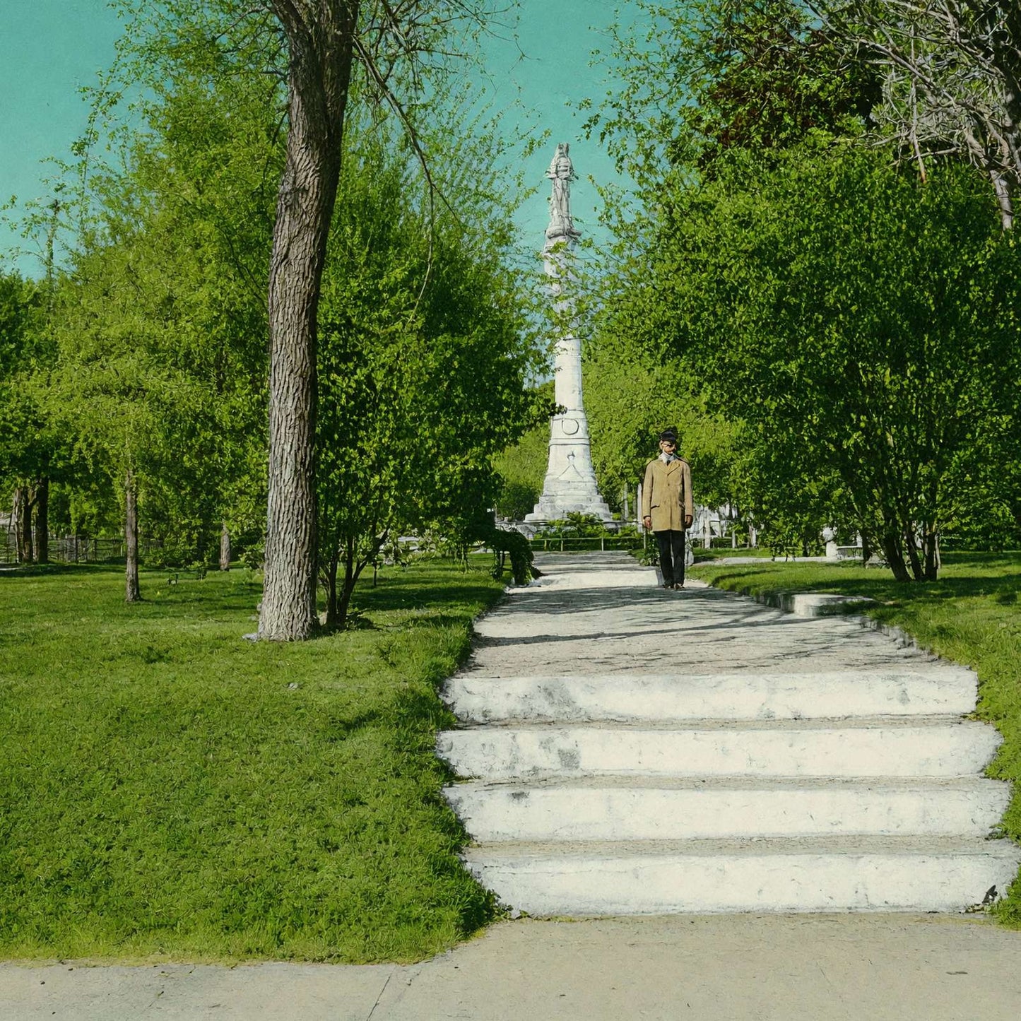 Travis Park San Antonio in 1906 Vintage Print (7 Sizes) - Archival Paper