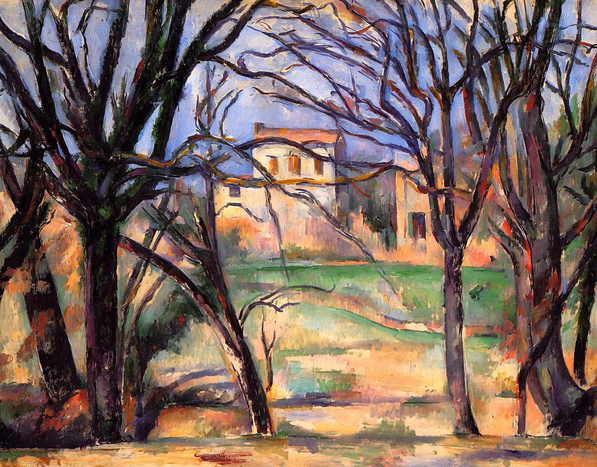 Trees and Houses 1886 Painting by Paul Cezanne Fine Art Print (6 Sizes)