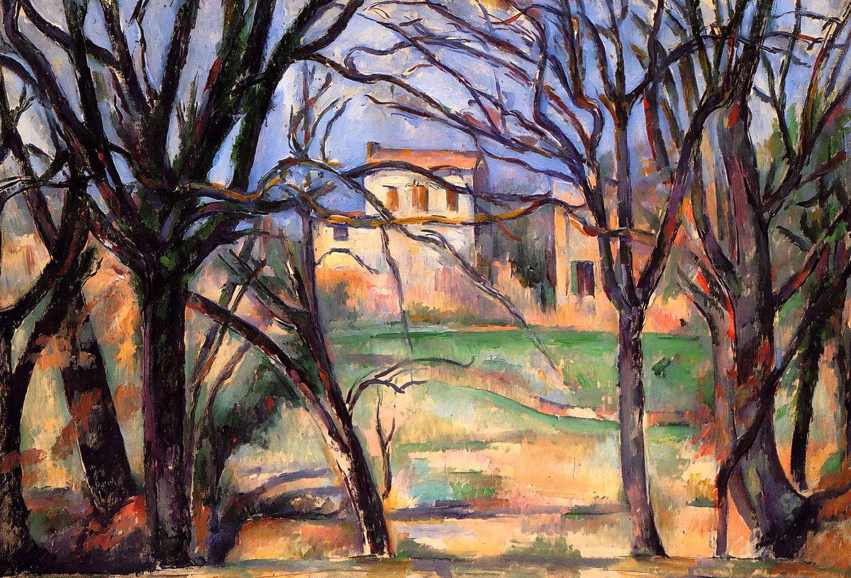 Trees and Houses 1886 Painting by Paul Cezanne Fine Art Print (6 Sizes)