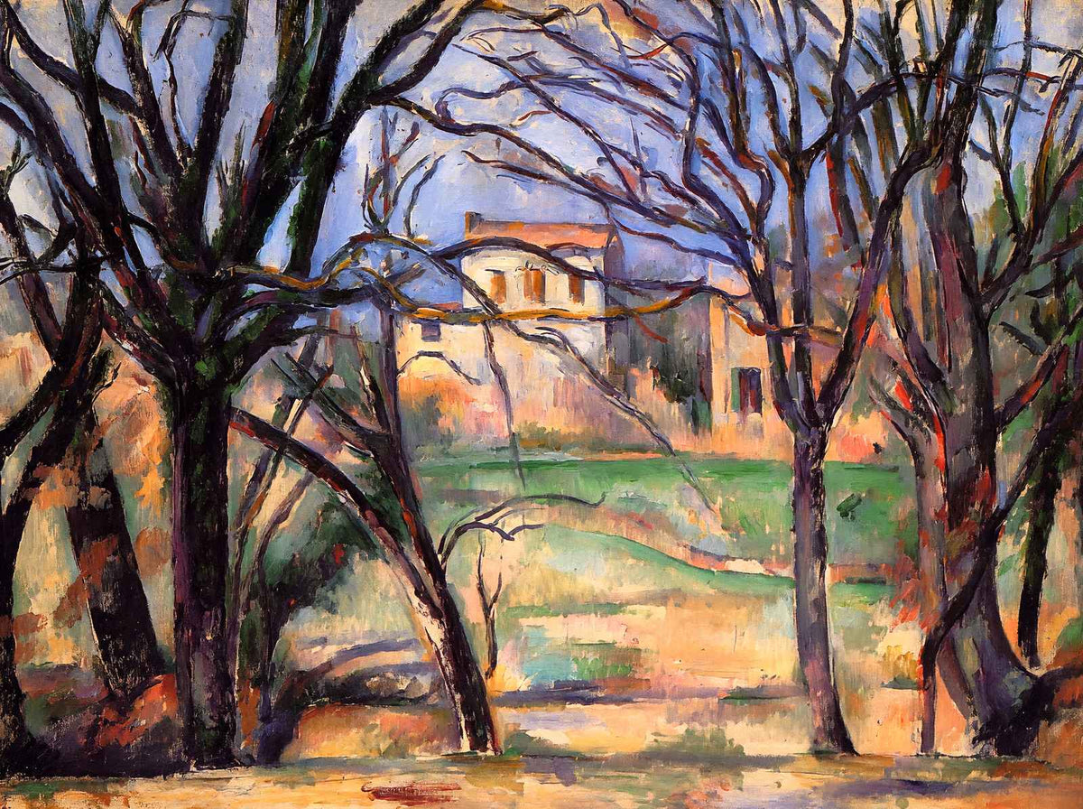 Trees and Houses 1886 Painting by Paul Cezanne Fine Art Print (6 Sizes)