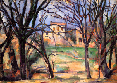 Trees and Houses 1886 Painting by Paul Cezanne Fine Art Print (6 Sizes)