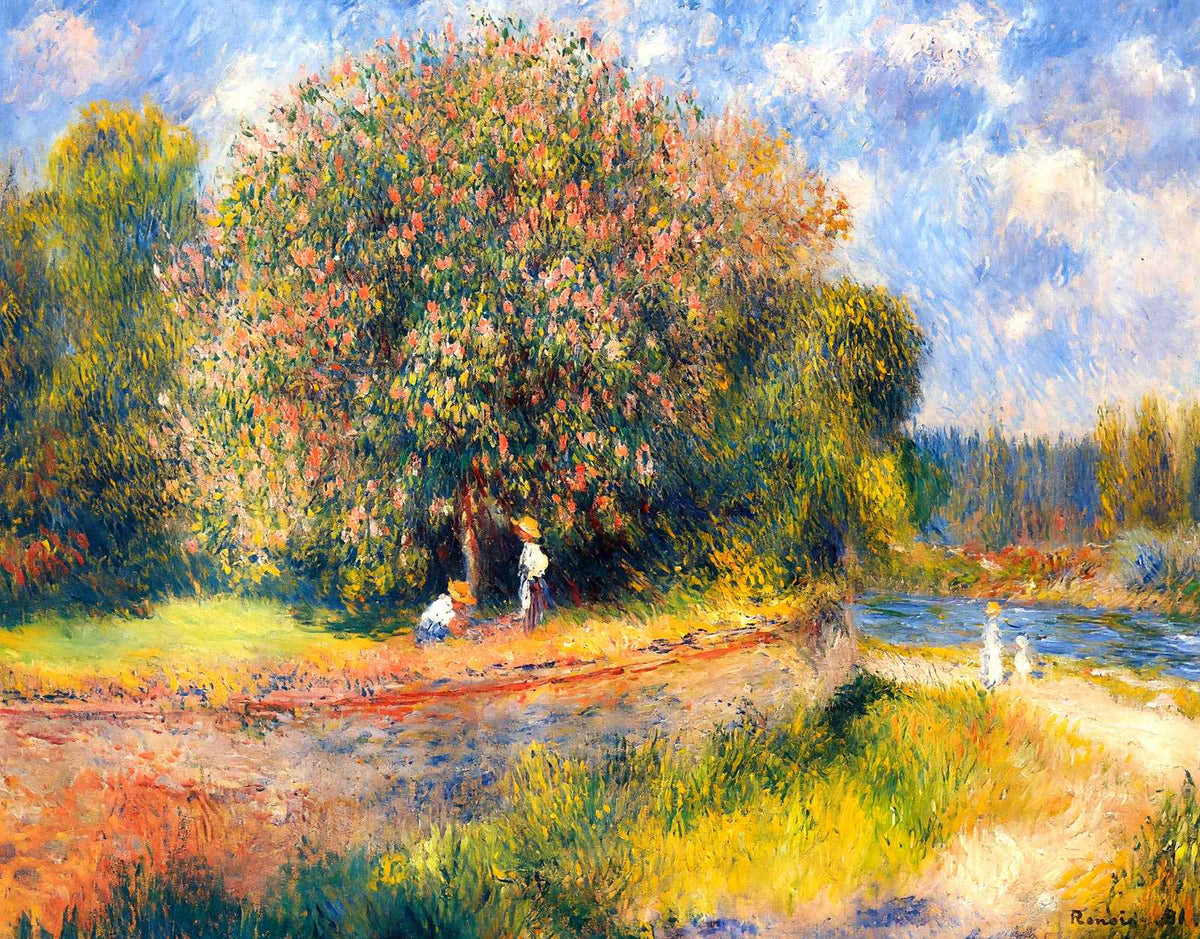 Tree Blooming Painting by Pierre-Auguste Renoir Art Print (6 Sizes) - Acid Free