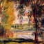 Trees by the Water Fine Art Print Painting by Pierre-Auguste Renoir (6 Sizes)