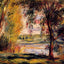 Trees by the Water Fine Art Print Painting by Pierre-Auguste Renoir (6 Sizes)
