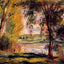 Trees by the Water art print by Pierre-Auguste Renoir