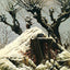 Trees in the Snow Art Print 1828 Painting by Caspar David Friedrich (6 Sizes)