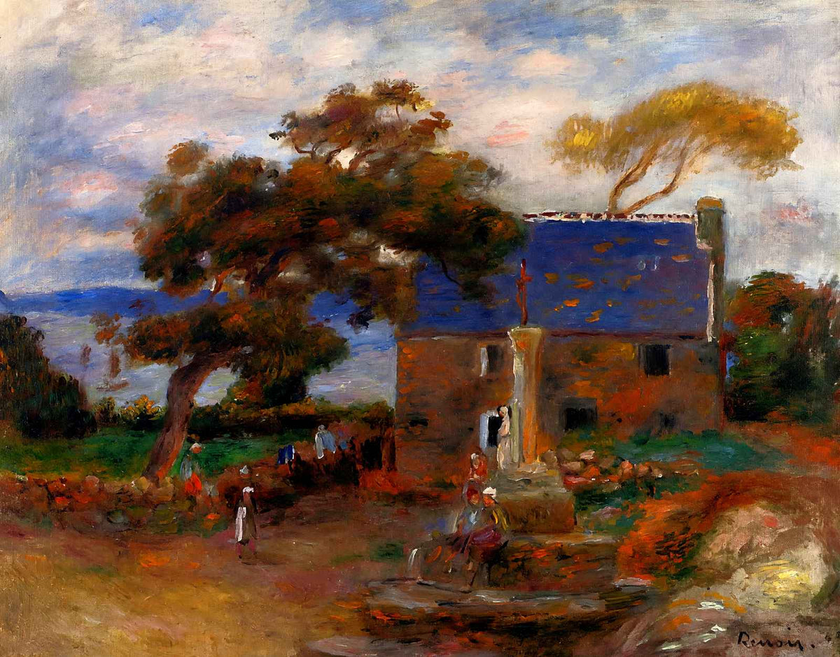 Treboul 1895 Painting by Pierre-Auguste Renoir Art Print (6 Sizes)