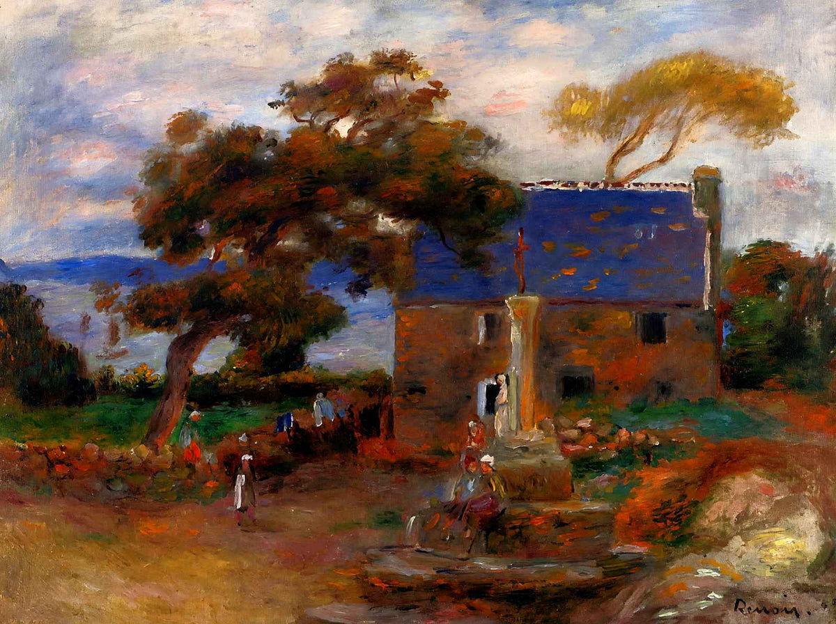 Treboul 1895 Painting by Pierre-Auguste Renoir Art Print (6 Sizes)