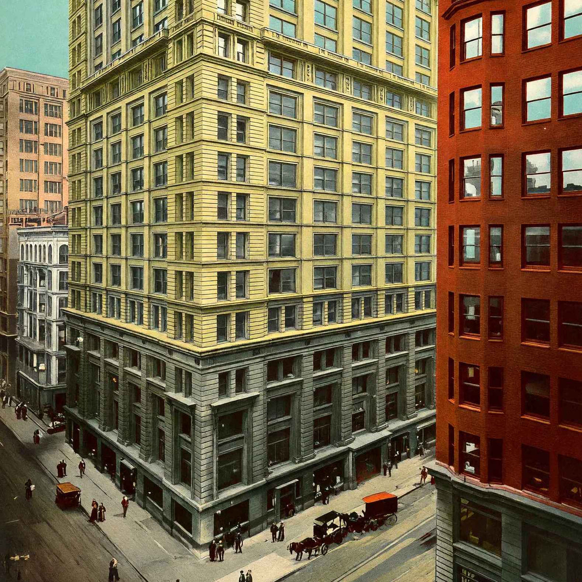 Tribune Building Chicago in 1905 Vintage Print (7 Sizes) - Shipped Flat