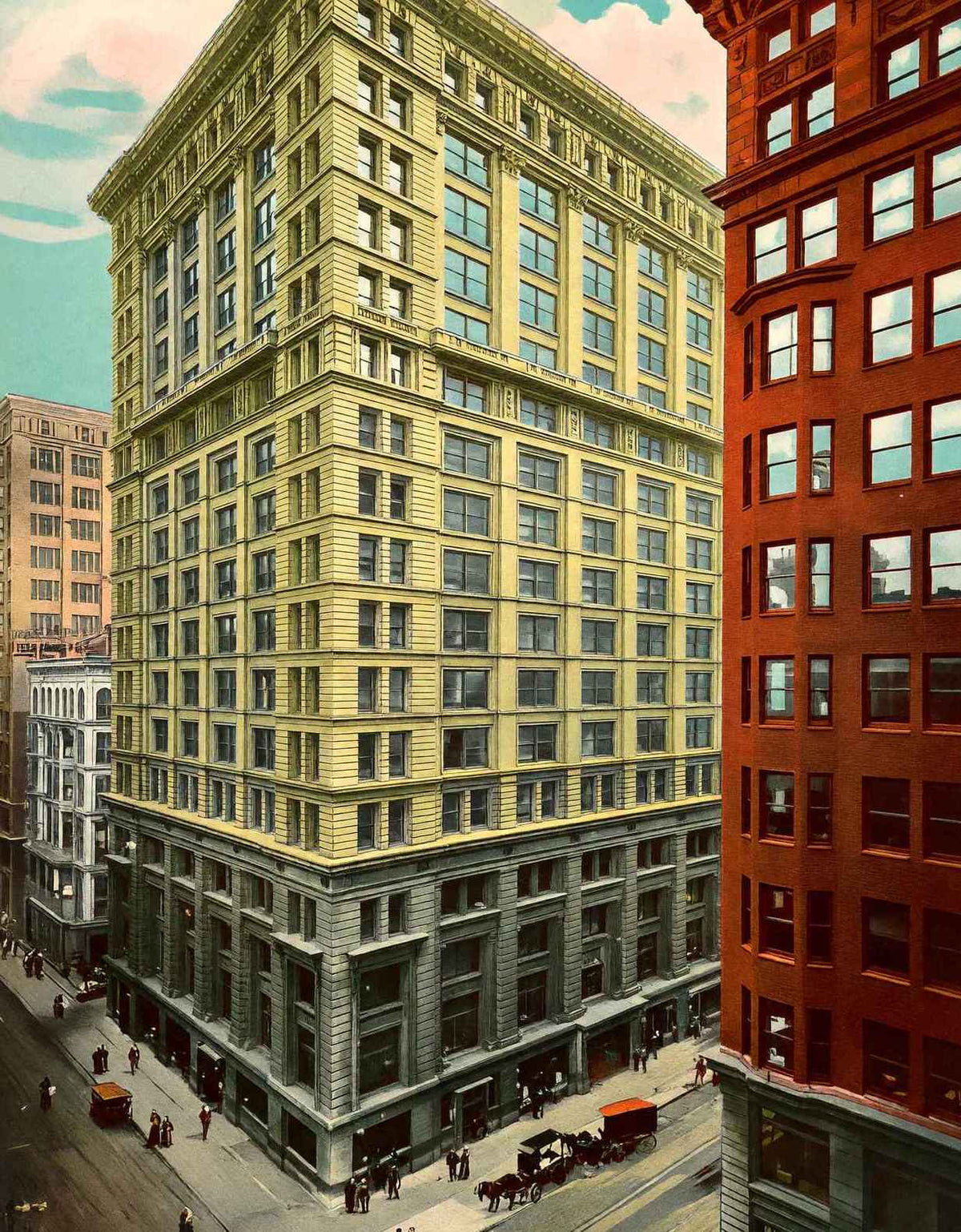 Tribune Building Chicago in 1905 Vintage Print (7 Sizes) - Shipped Flat