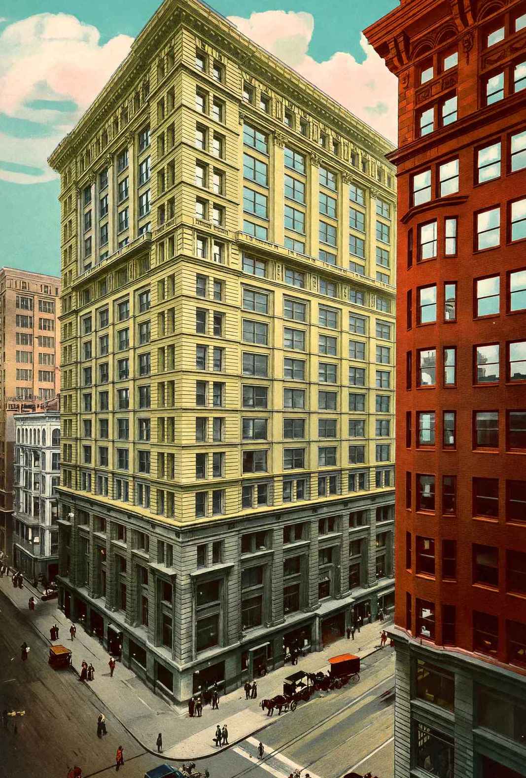 Tribune Building Chicago in 1905 Vintage Print (7 Sizes) - Shipped Flat