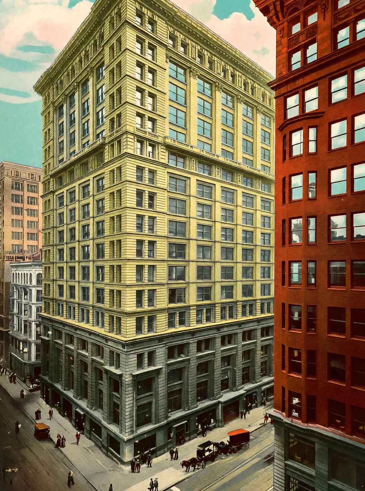 Tribune Building Chicago in 1905 Vintage Print (7 Sizes) - Shipped Flat