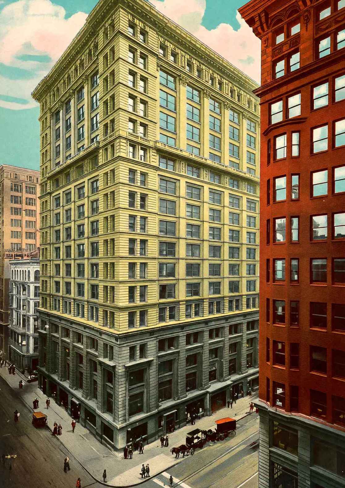 Tribune Building Chicago in 1905 Vintage Print (7 Sizes) - Shipped Flat