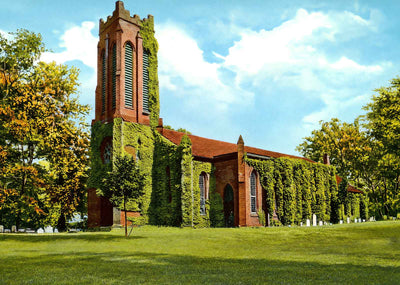 Trinity Church Staunton VA in 1907 Vintage Print (7 Sizes) - Premium Quality