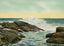 Troubled Waters on the Maine Coast in 1908 Vintage Print (7 Sizes) - Retouched