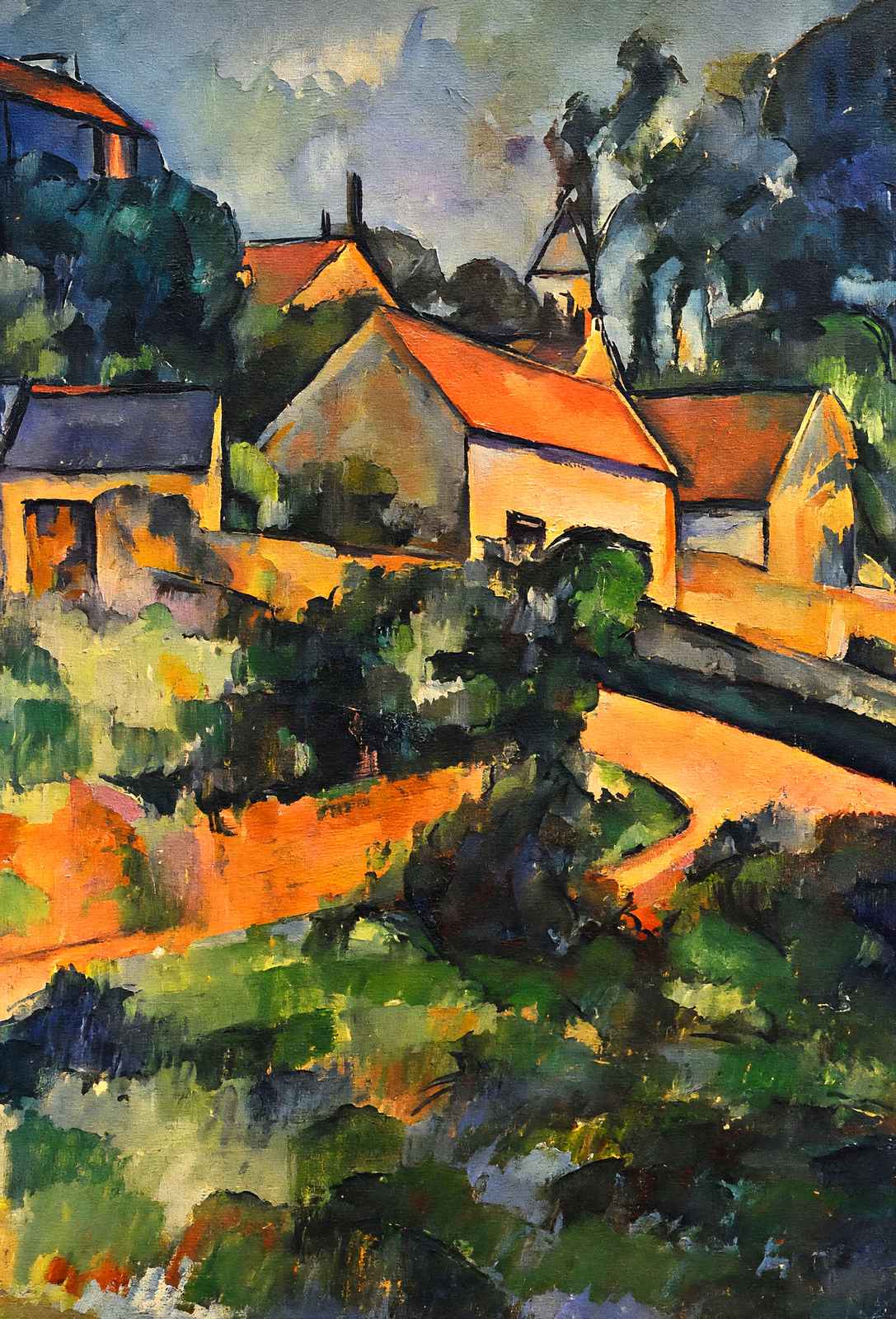Turning Road at Montgeroult 1899 Painting by Paul Cezanne Art Print (6 Sizes)