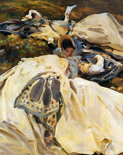 Two White Dresses painting by John Singer Sargent (1911)