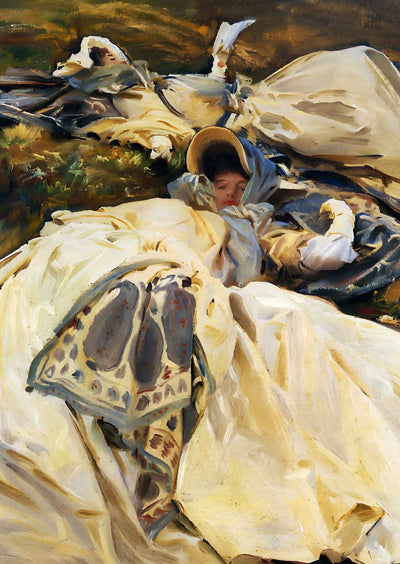 Two White Dresses 1911 Painting by John Singer Sargent Fine Art Print (6 Sizes)