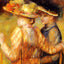 Two Women in a Garden 1895 by Pierre-Auguste Renoir Fine Art Print (6 Sizes)