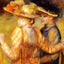 Two Women in a Garden fine art print by Pierre-Auguste Renoir (1895)