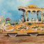 Two White Swans Float Houston Carnival 1907 Vintage Print (7 Sizes) - Acid Free