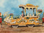 Two White Swans Float Houston Carnival 1907 Vintage Print (7 Sizes) - Acid Free