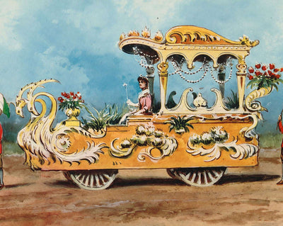 Two White Swans Float
