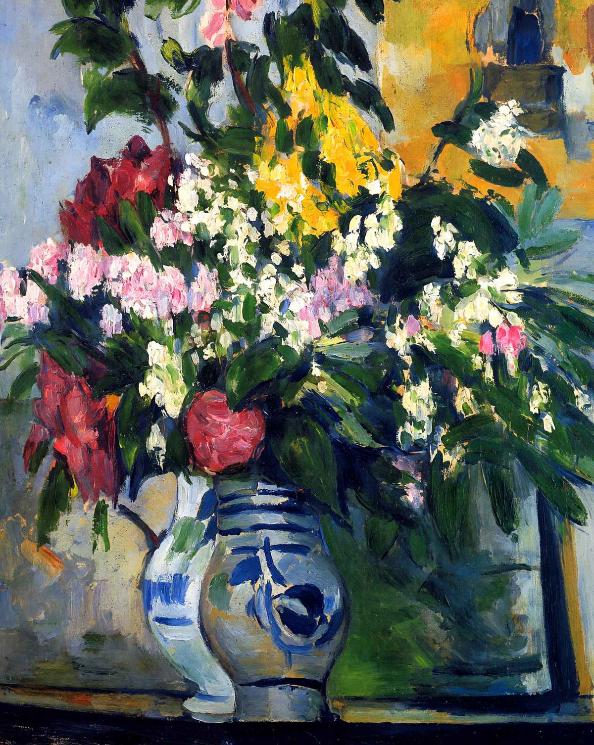 Two Vases of Flowers fine art print by Paul Cezanne (1877)