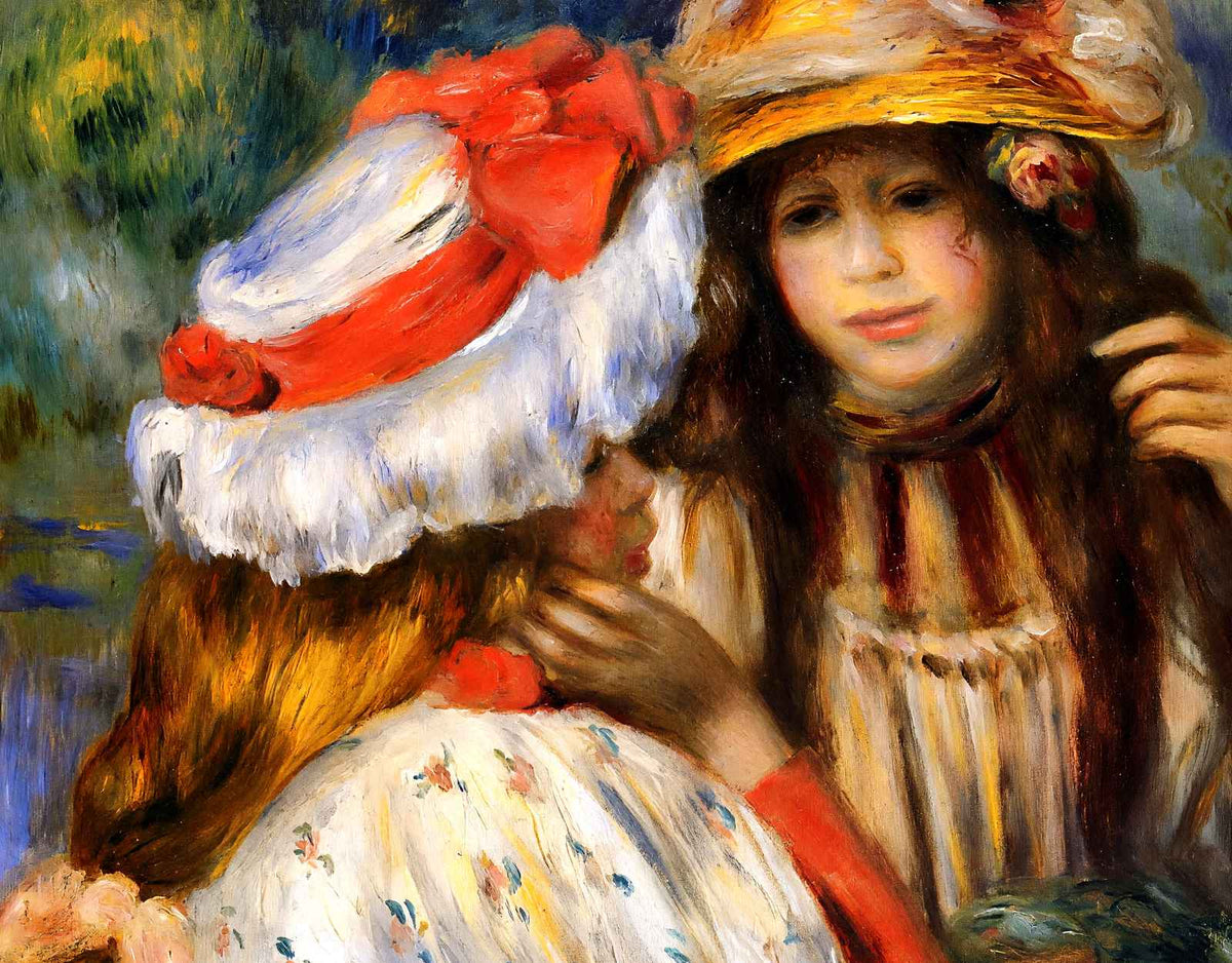 Two Sisters 1895 Painting by Pierre-Auguste Renoir Art Print (6 Sizes)