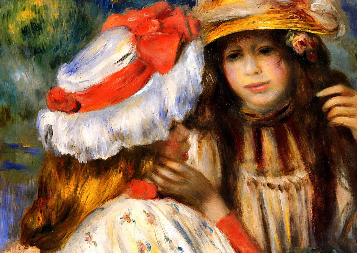 Two Sisters 1895 Painting by Pierre-Auguste Renoir Art Print (6 Sizes)