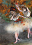 Two Dancers Entering the Stage 1878 by Edgar Degas Fine Art Print (6 Sizes)