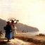 Two Woman Chatting by the Sea