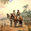 Two Scouts drawing print by Winslow Homer (1887)