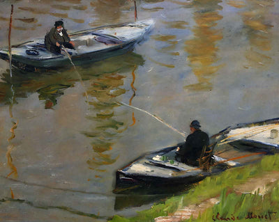 Two Anglers art print by Claude Monet (1882)