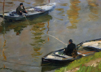 Two Anglers 1882 Painting by Claude Monet Art Print (6 Sizes) - High Quality