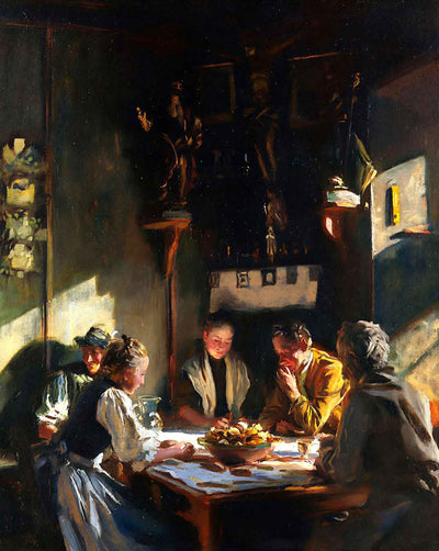 Tyrolese Interior painting print by John Singer Sargent