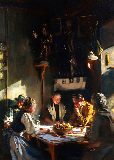 Tyrolese Interior Art Print Painting by John Singer Sargent (6 Sizes)