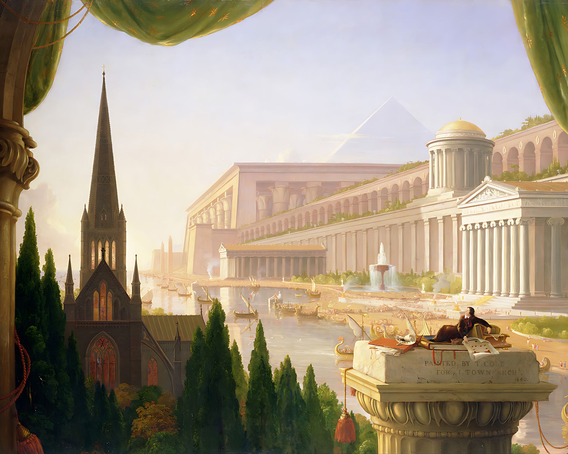 The Architect's Dream Painting by Thomas Cole 8x10" Premium Art Print