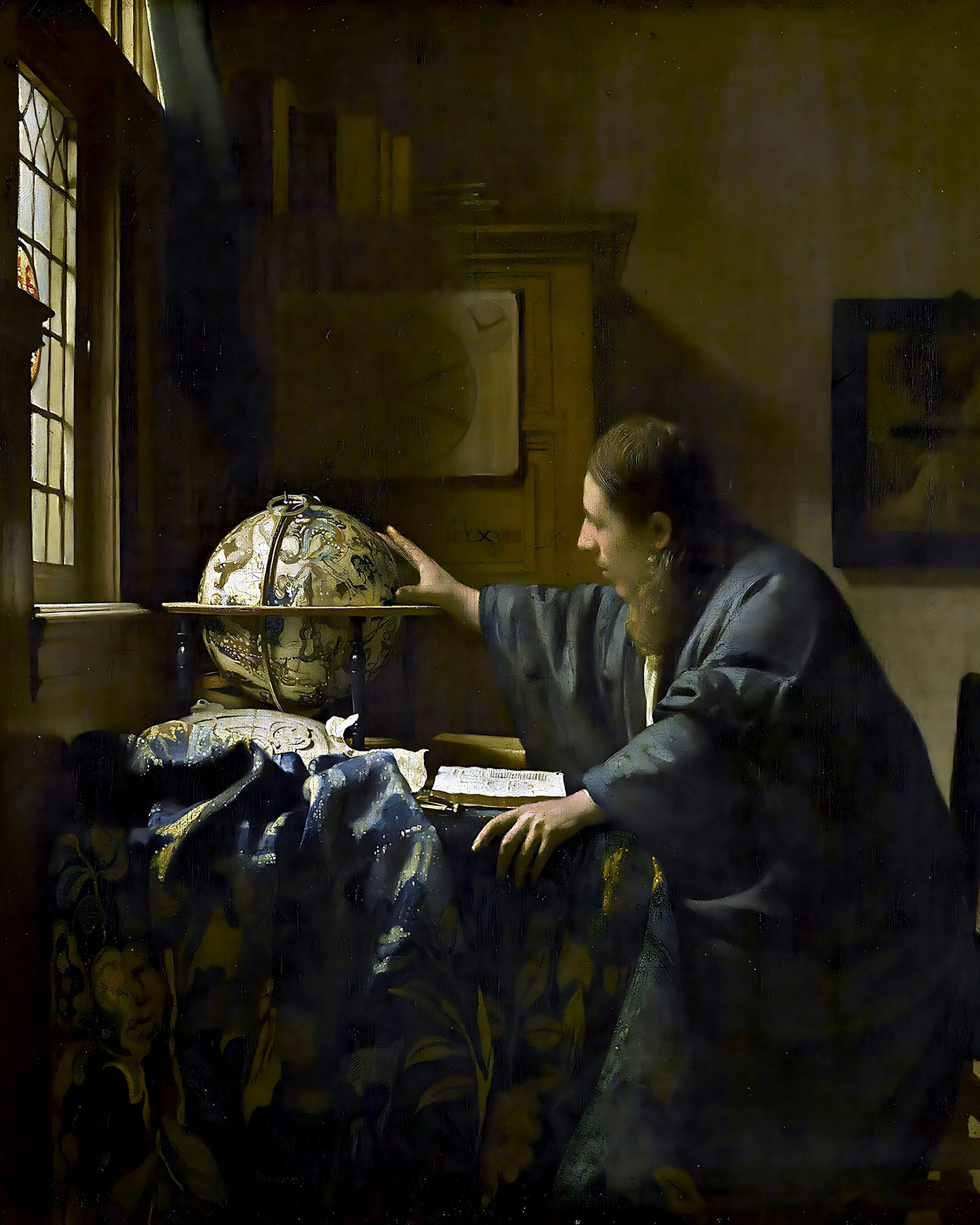 The Astronomer Painting by Johannes Vermeer 8x10" Premium Art Print