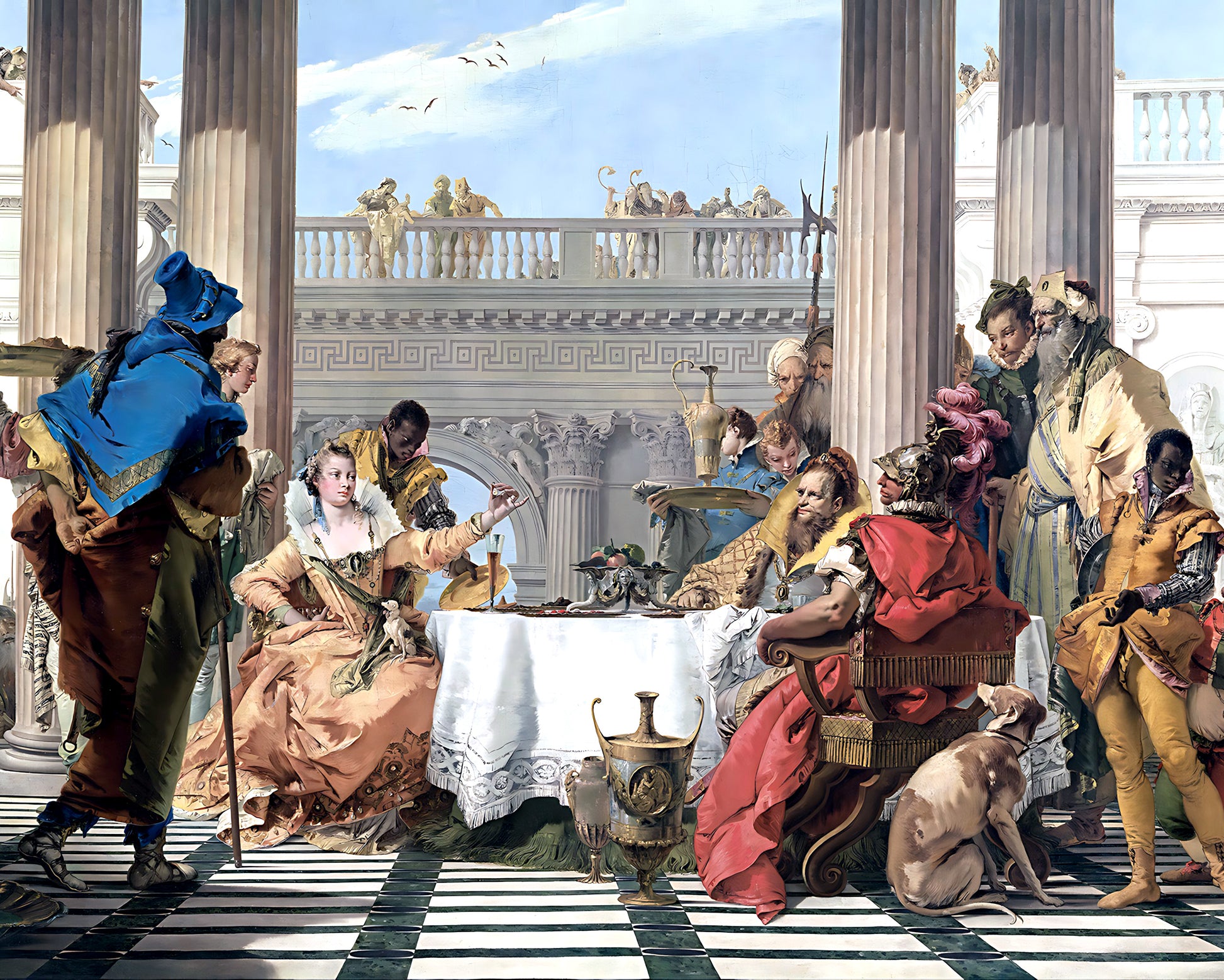 The Banquet of Cleopatra Painting by Giambattista Tiepolo 8x10" Art Print