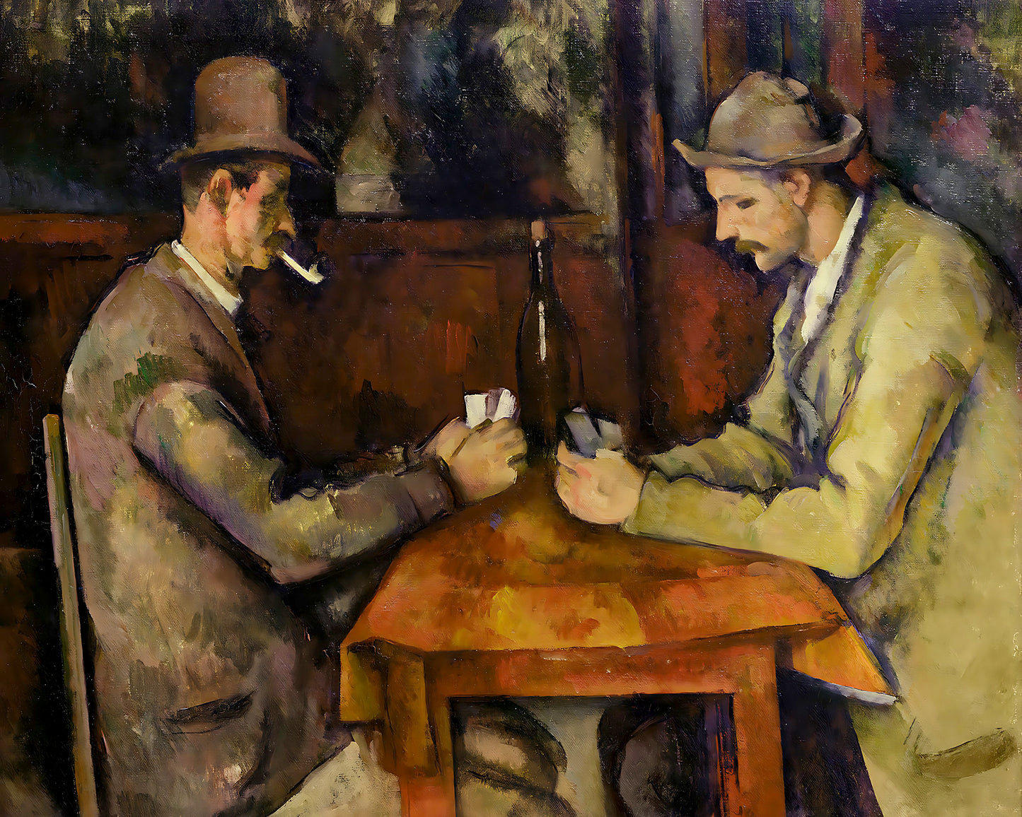 The Card Players Painting by Paul Cezanne 8x10" Professional Art Print