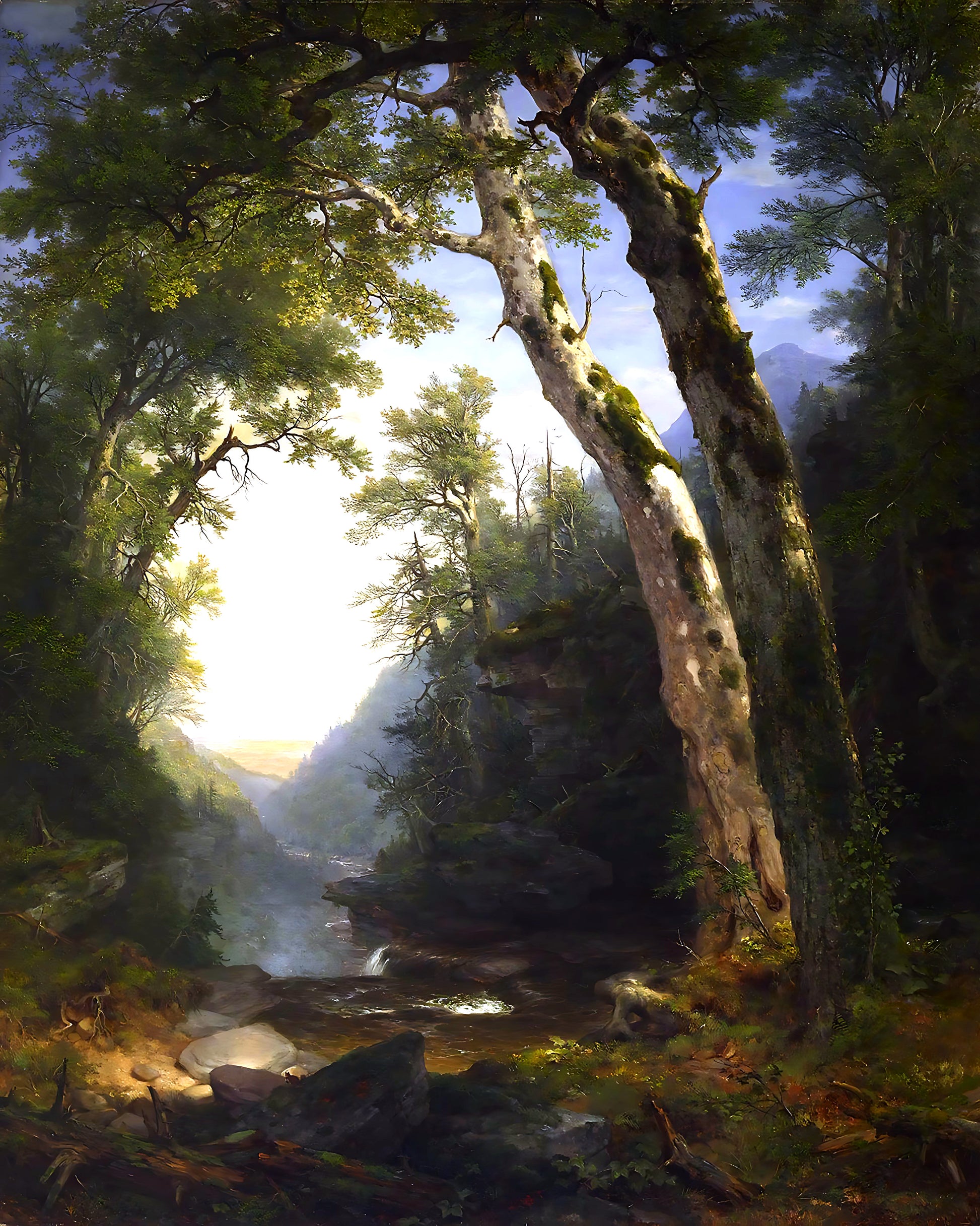 The Catskills Painting by Asher Brown Durand 8x10" Premium Art Print