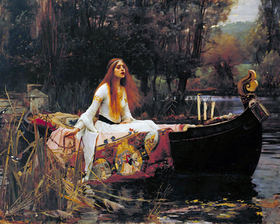 The Lady of Shalott Painting by John William Waterhouse 8x10" Art Print
