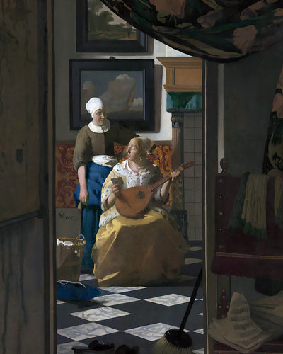 The Love Letter Painting by Johannes Vermeer 8x10" Premium Art Print