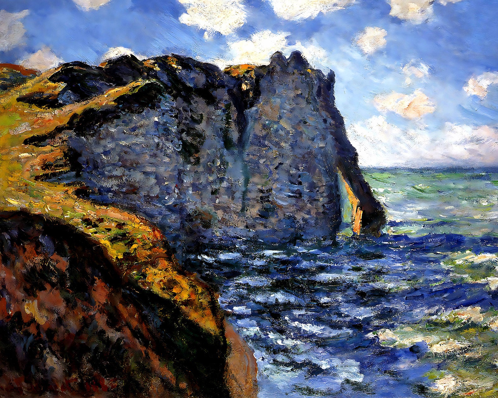 The Manneport Painting by Claude Monet 8x10" Art Print