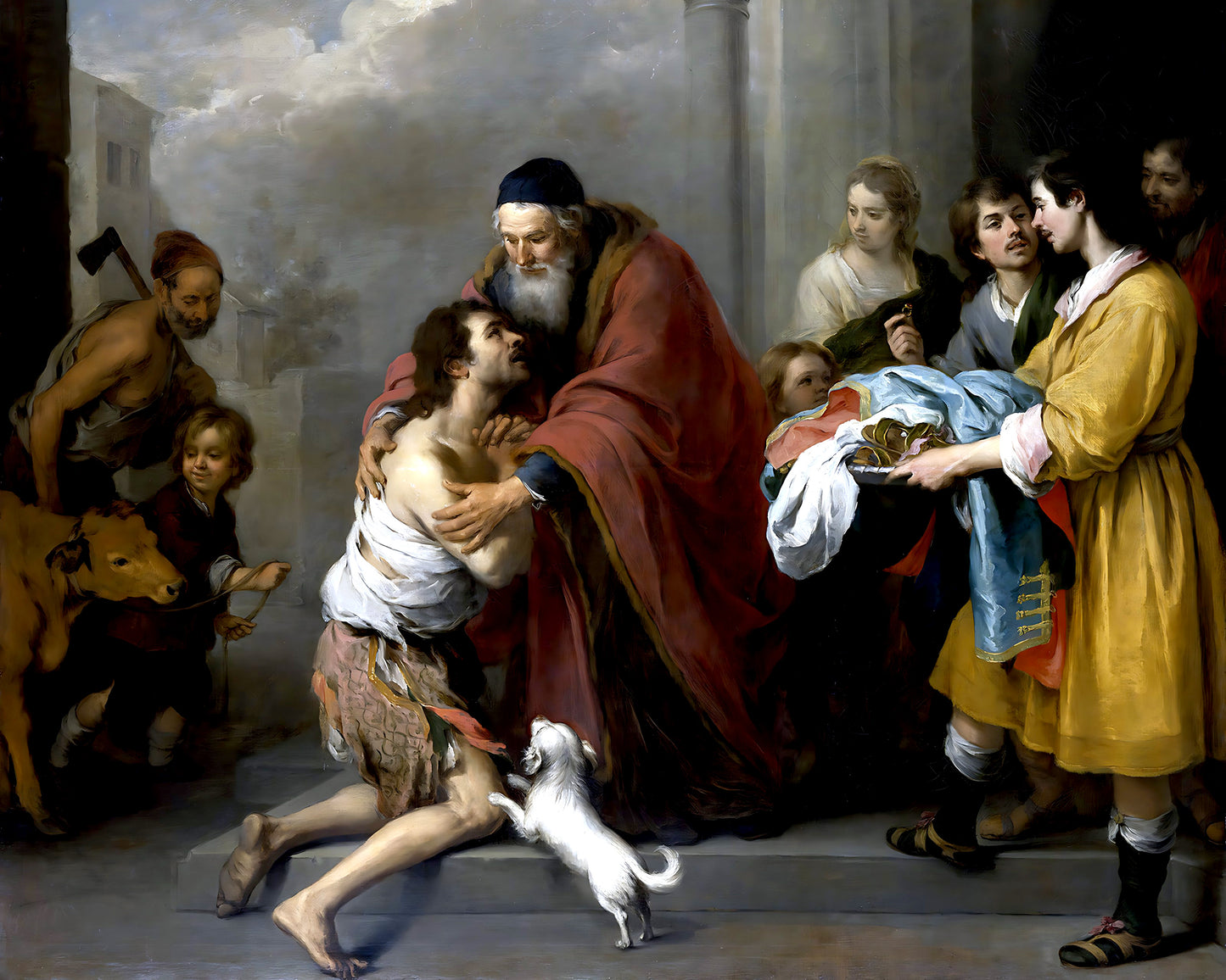 Return of Prodigal Son Painting by Bartolomé Esteban Murillo 8x10" Print