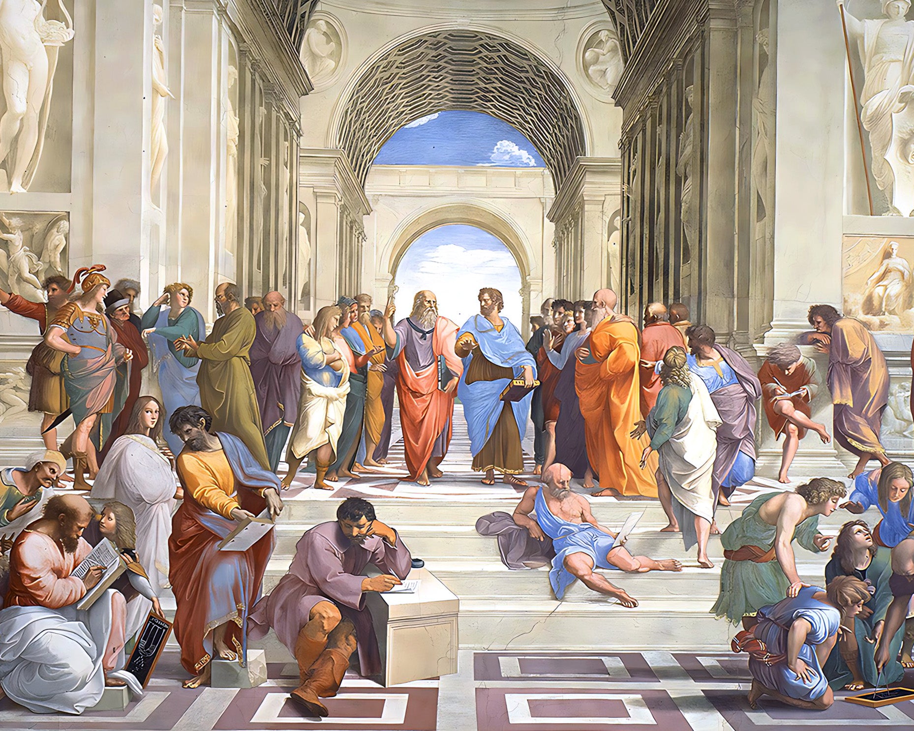 The School of Athens Painting by Raphael Rooms 8x10" Art Print