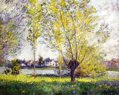 The Willows (1880) Painting by Claude Monet 8x10" Art Print