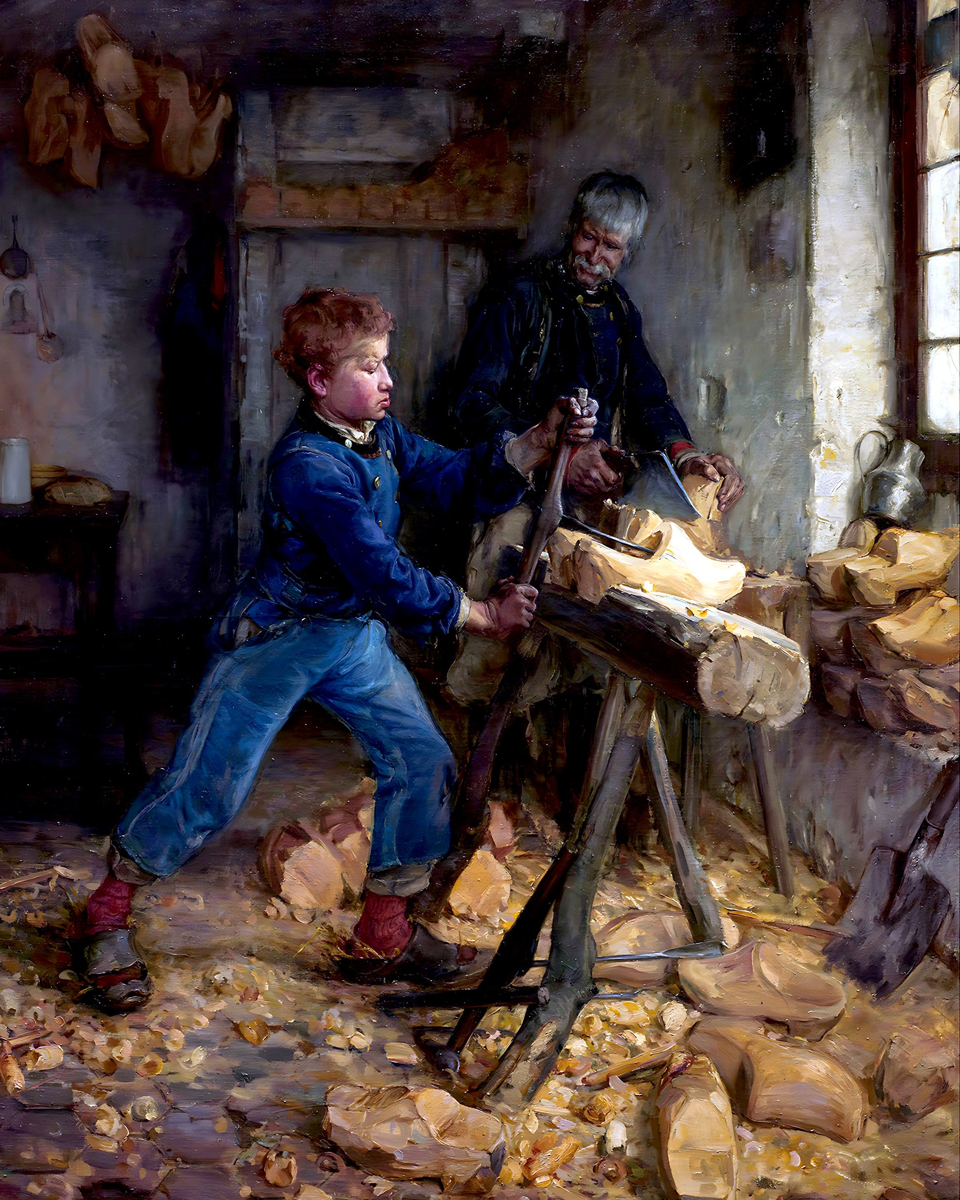 The Young Sabot Maker Painting by Henry Ossawa Tanner 8x10" Art Print