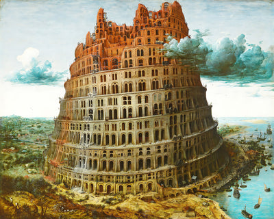 Building of the Tower of Babel Painting by Brueghel the Elder 8x10" Art Print